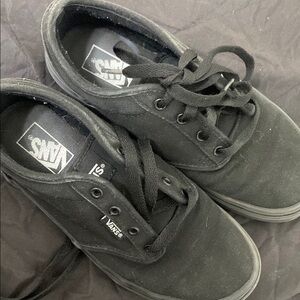 Vans All-Black Canvas Shoes